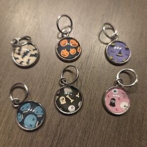 Spooky Charm Set - Halloween-Themed Fiber Art Accessories